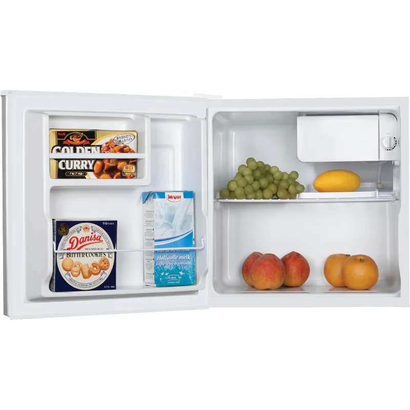 Koolatron Refrigerator - 1.7 Cubic Feet Capacity, White Mini Fridge With Freezer, Cool Storage For Wine, Beverages