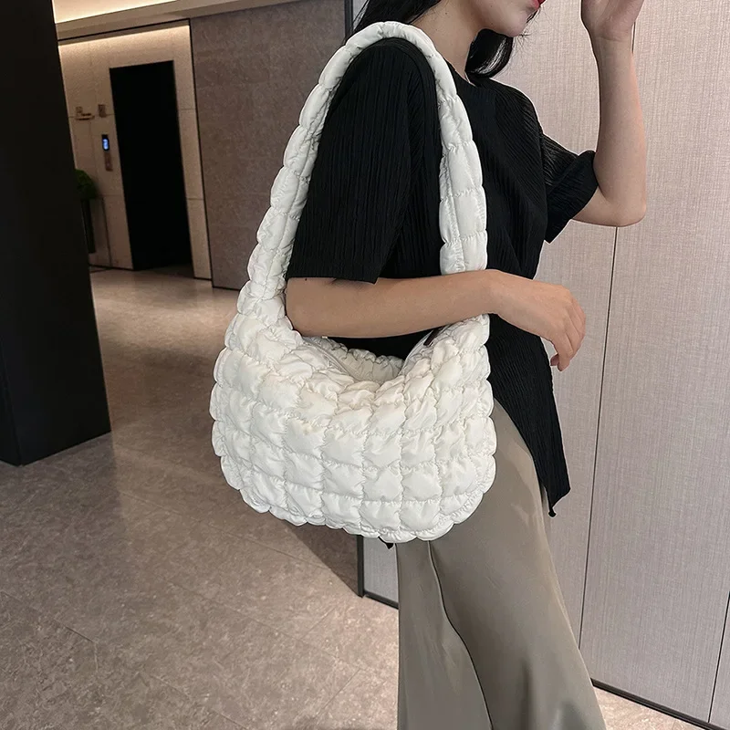 Down Bag Women's Shoulder Bags Large Capacity Handbag Fashion Cloud Bags Original Design Crossbody Simple Casual Dumpling Bag