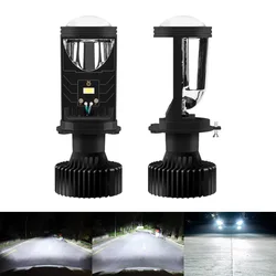 H4 mini led lens y6 car led lamp h4 led fari lens laser led lamp h4 mini proiettore Canbus nessun errore lenti per fari