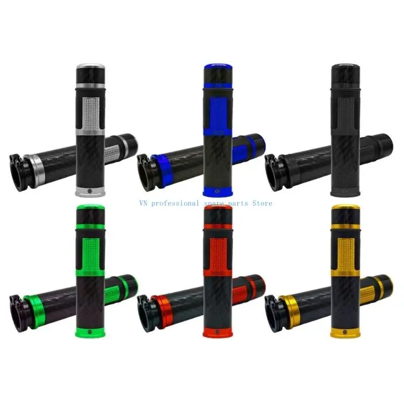 41XA Stylish Carbon Fiber Design Motorcycle Grips Strong Strength Handlebar Providing Superior Grip Quick Install for Bikes