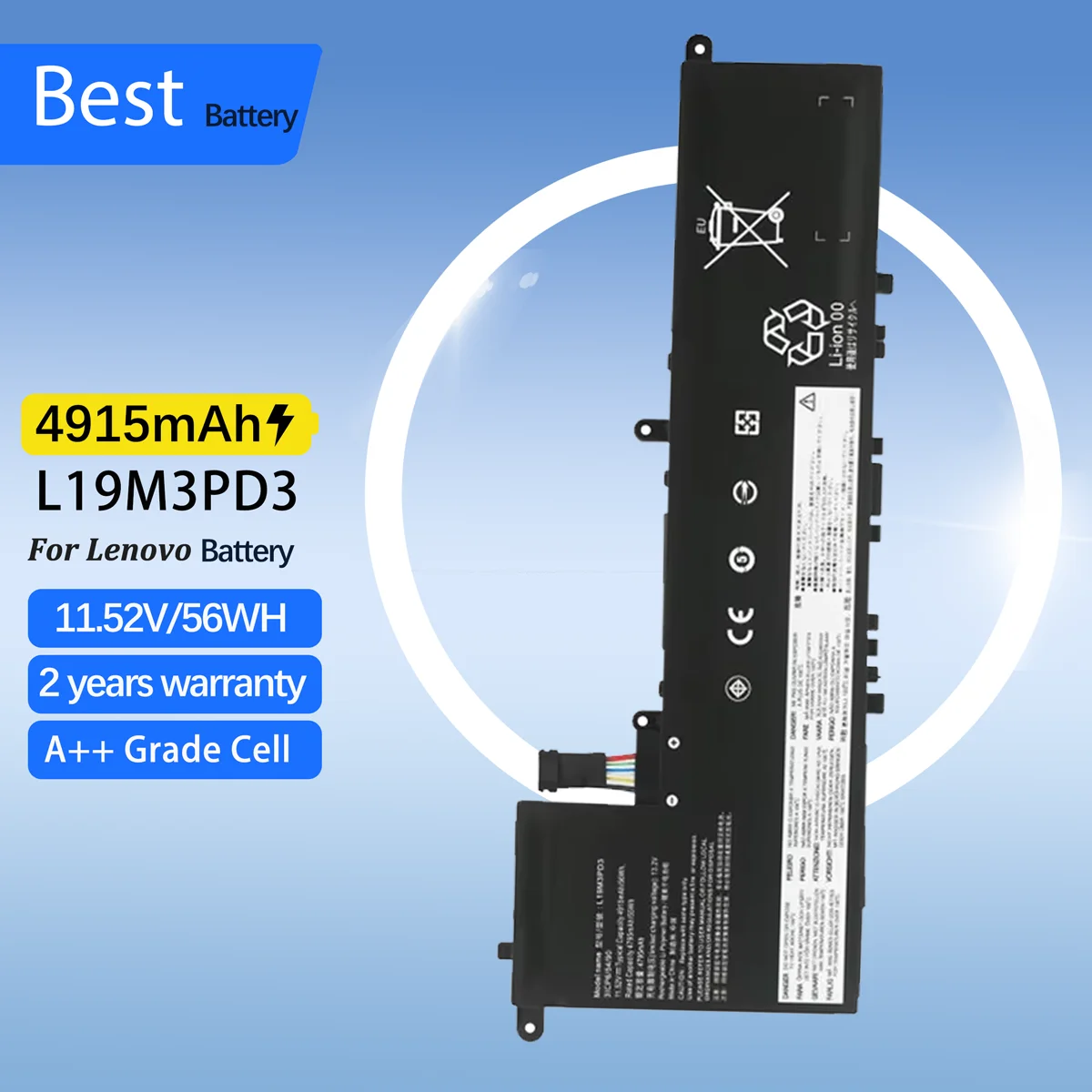 

L19M3PD3 Battery For Lenovo Ideapad S540-13API S540-13ARE S540-13IML S540-13ITL Replacement L19D3PD3