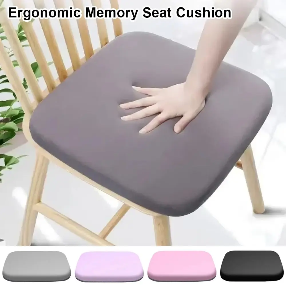 1Pcs New Ergonomic Memory Cotton Seat Cushion Comfortable Rebound Chair Pad Non-slip Breathable Hemorrhoid Pad Office Student