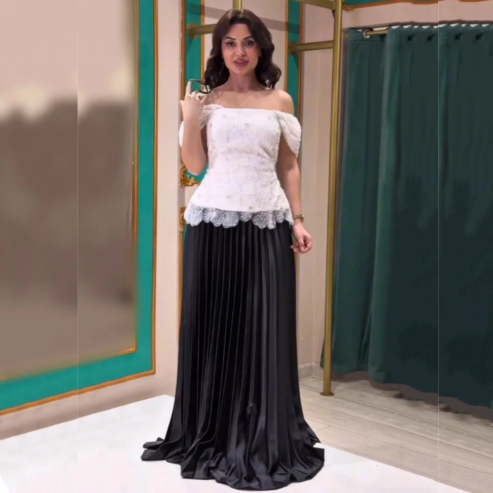 

Изысканное классическое вечернее платье с открытыми плечами, плиссированное, А-силуэт, длинное, для выпускного вечера, элегантное, для вечеринок и свадеб