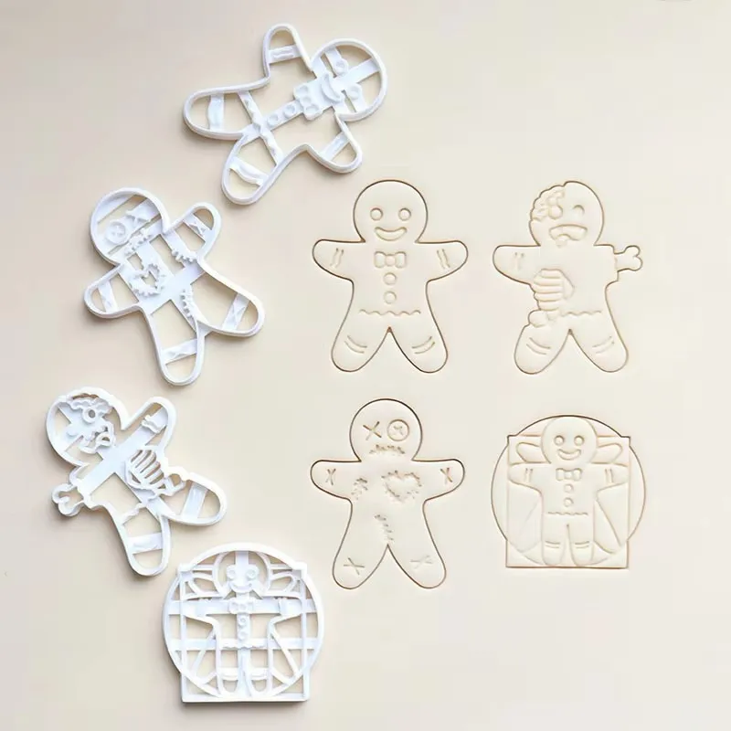 1-3PCS Easter Cookie Cutter Rabbit Mold Stamp Kids Easter Party Bunny Embosser Biscuit Mold Baking Easter Decorations Supplies