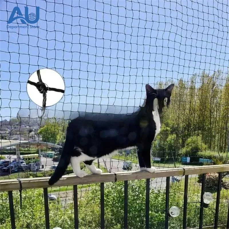 Reinforced Netting Cats Mesh for Balconies and Patios, Steel Wire Reinforced Pet Safety Netting