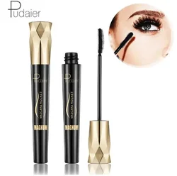 Pudaier 4D Silk Fiber Lash Mascara Long Curling Volume Express Eyelashes Waterproof Liquid Eye Lashes Extension Mascara Makeup