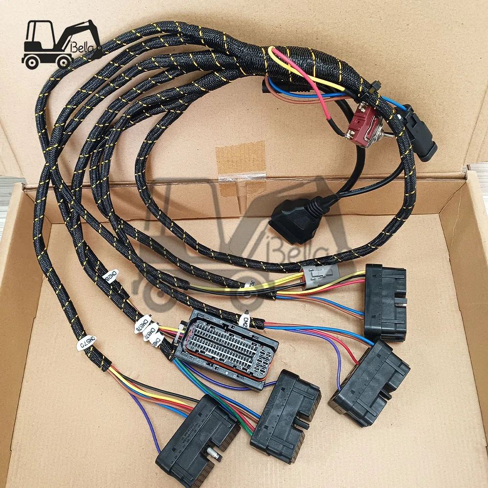 Custom Programming Diagnosis Brush Wiring Harness Cable For CM570 CM870 CM2150 CM2250 CM2880 For Cunmins Excavator Diesel Engine