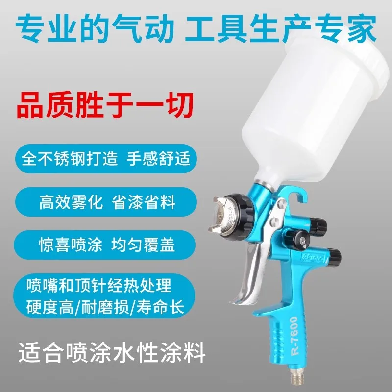 Taiwan Polycolor R-7600 Professional-Grade Automotive Paint Spray Gun for Hardware, Furniture, Sheet Metal, Topcoat Repair, and Car Spray Painting