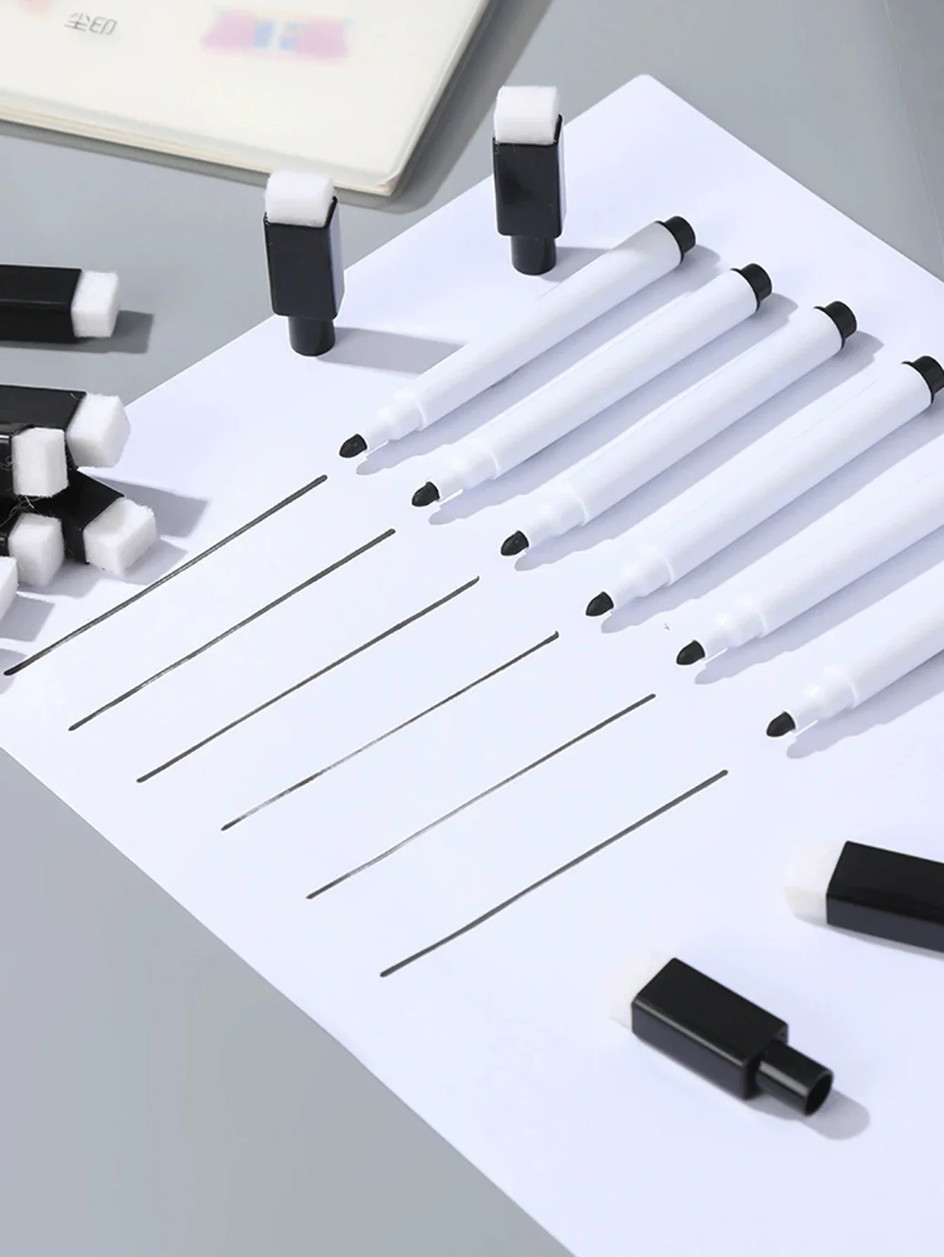 20-100Pcs Whiteboard Marker Pen Dry Erase Markers with Eraser Cap for Office School Stationery Magnetic White Board Markers Pen