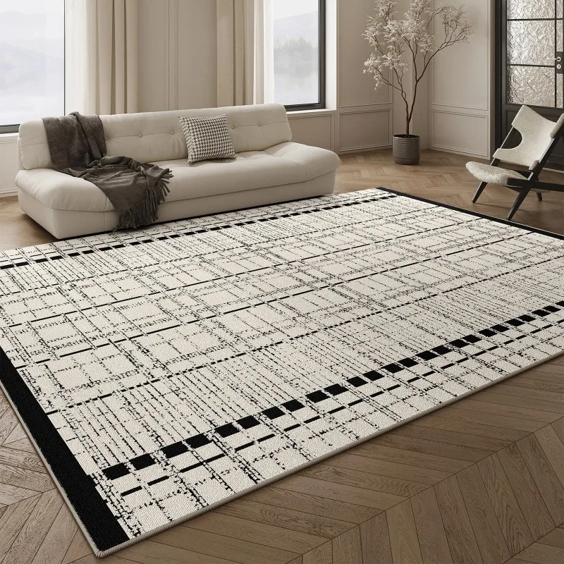 Simple French Carpet Light Luxury Decorative Rugs Dirty-resistant Floor Mat for Living Room Bedroom Decor Non Slip Doormats