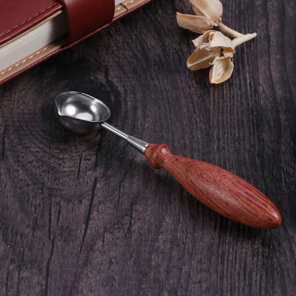 

Sealing Spoon Premium Quality Wooden Handle Melts Pour Wax Easy Use Black When Heated Sealing Wax Tools Accessories