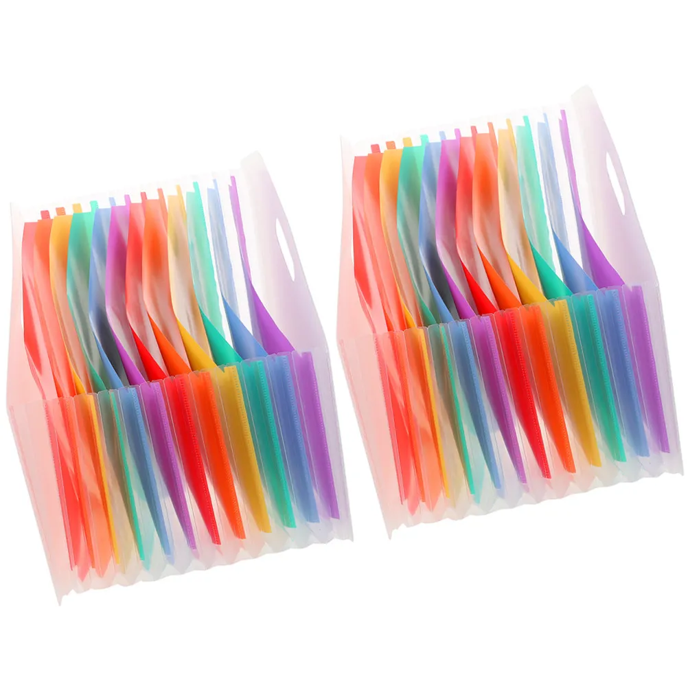 

2Pcs File Folder Accordion Expanding Standing Document Organizer Large Capacity Receipt Bills Storage Plastic Organizer