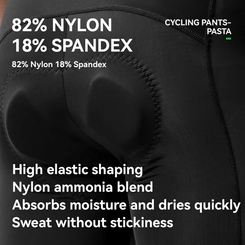 Imagen 2 del producto ROCKBROS pantalones cortos de ciclismo para hombre Shorts elásticos ligeros secado rápido transpirables con almohadilla de esponja suave absorción de impacto Verano