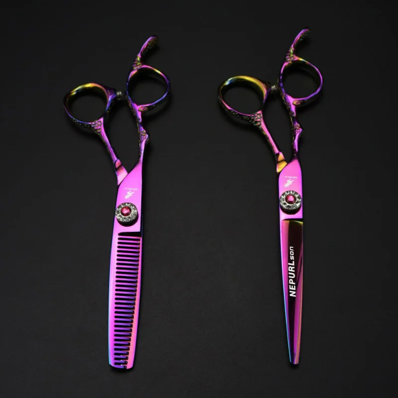 6 Inch Pet Scissors Professional High Quality JP440C For Left Handed Groomer Thinning Shear&Straight Scissors