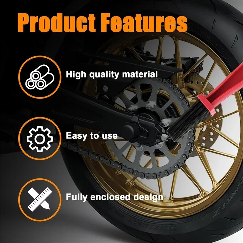 For Harley-Davidson Sportster Motorcycle Chain Brush Cleaner Plastic Brush Clean Chain Cleaner Outdoor Scrubber Road Care Tools image 5
