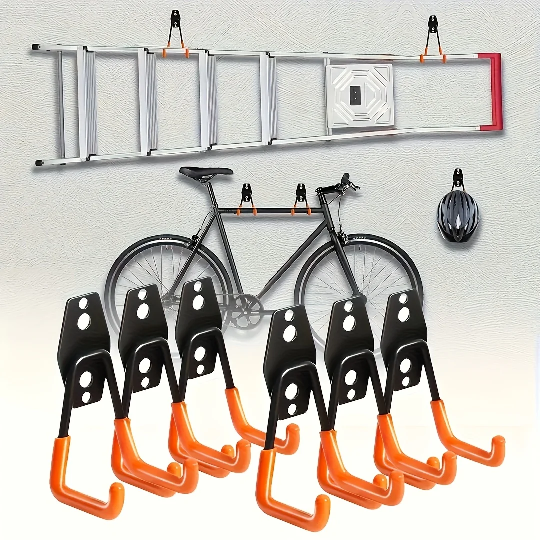 1pc Heavy Duty Steel Garage Wall Hooks Wall Mount Storage for Tools Bikes Ladders Garden Supplies view 3