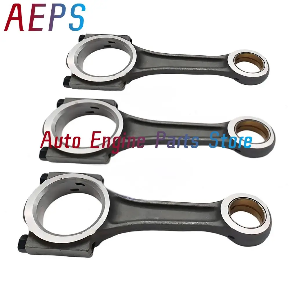 3Pcs Connecting Rod For Yanmar Engine 3TN84 3TN88 3D84 3D88 729402-23100 72940223100