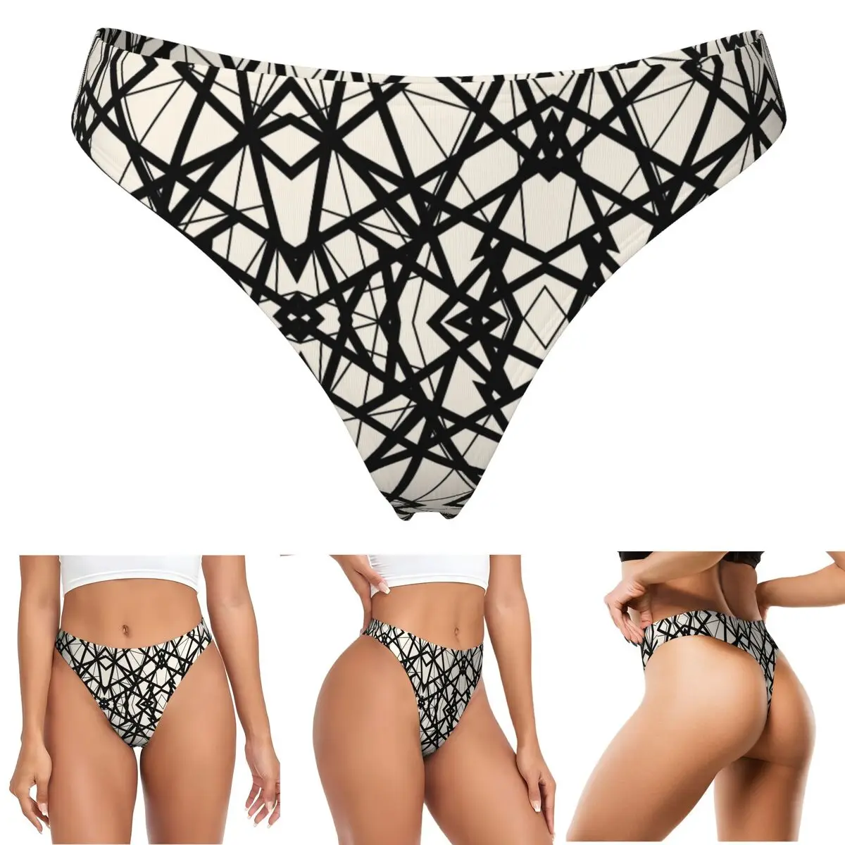 calcinhas-g-string-customizadas-evh-authentic-stripes-van-halen-cor-de-casca-de-ovo-respiraveis-para-mulheres-confortaveis-e-elasticas