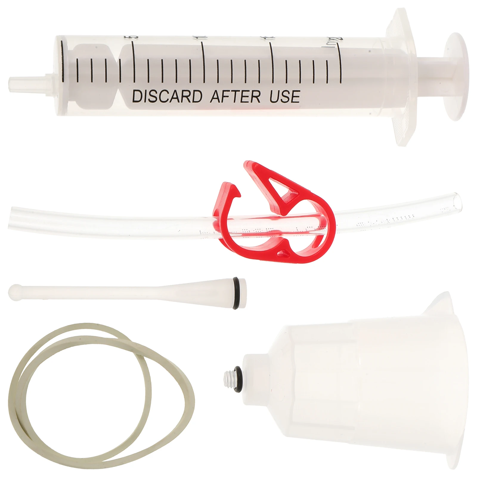 5Pcs Brake Oil Bleed Kit Professional Durable Bike Brake Filling Tool Syringe Rubber Tube Funnel for Road Mountain Bike