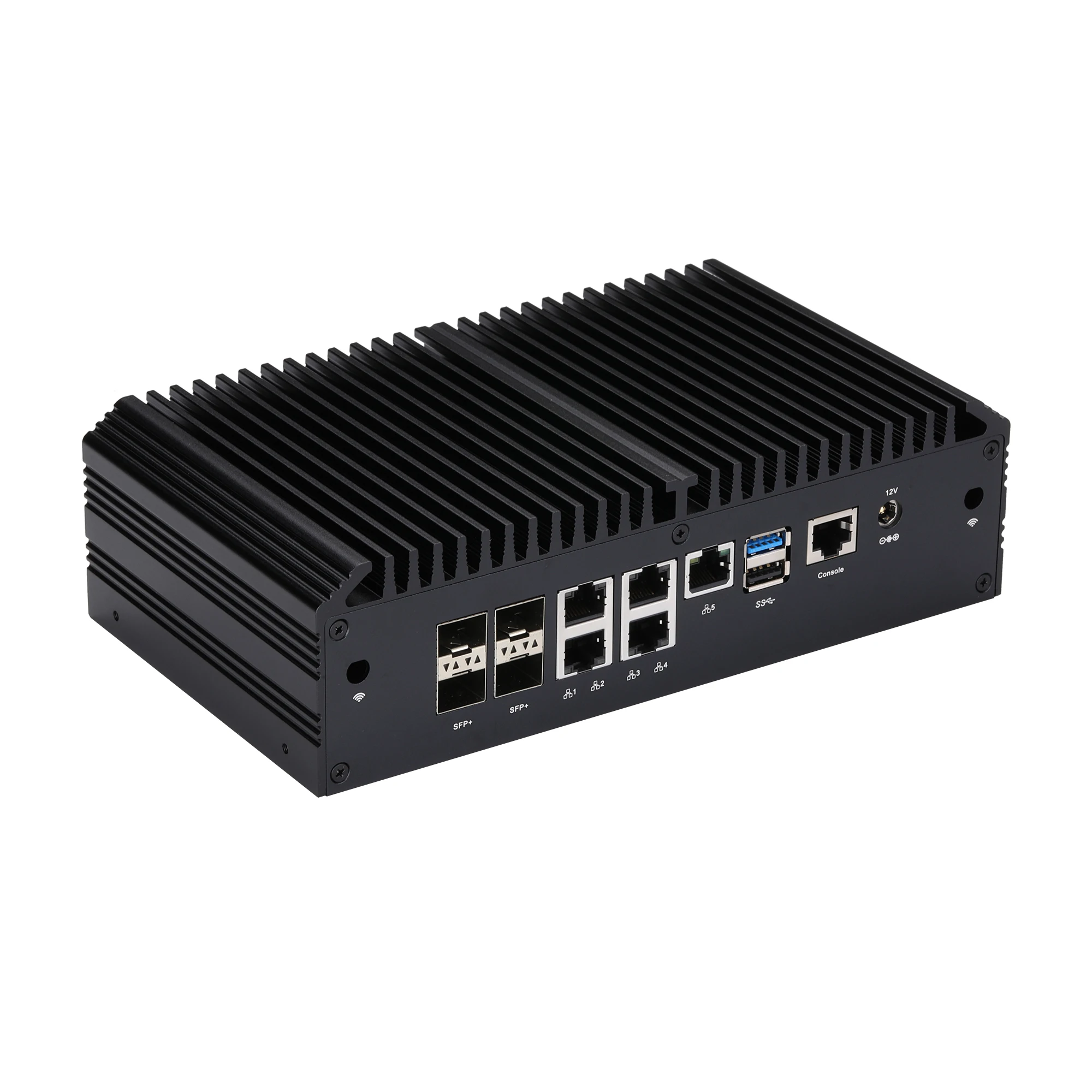 QOTOM Fanless Home Serve Router Q20331G9 Q20332G9 Processor Atom C3758R C3758 AES-NI Firewall - 5x 2.5G LAN 4x 10GbE SFP+
