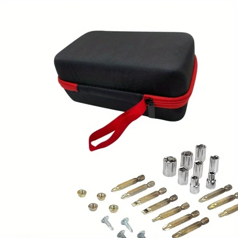 1Pc Heavy Duty EVA Multi-Function Tool Organizer Case, Metal Zipper Hard Storage Bag For Equipment Protection