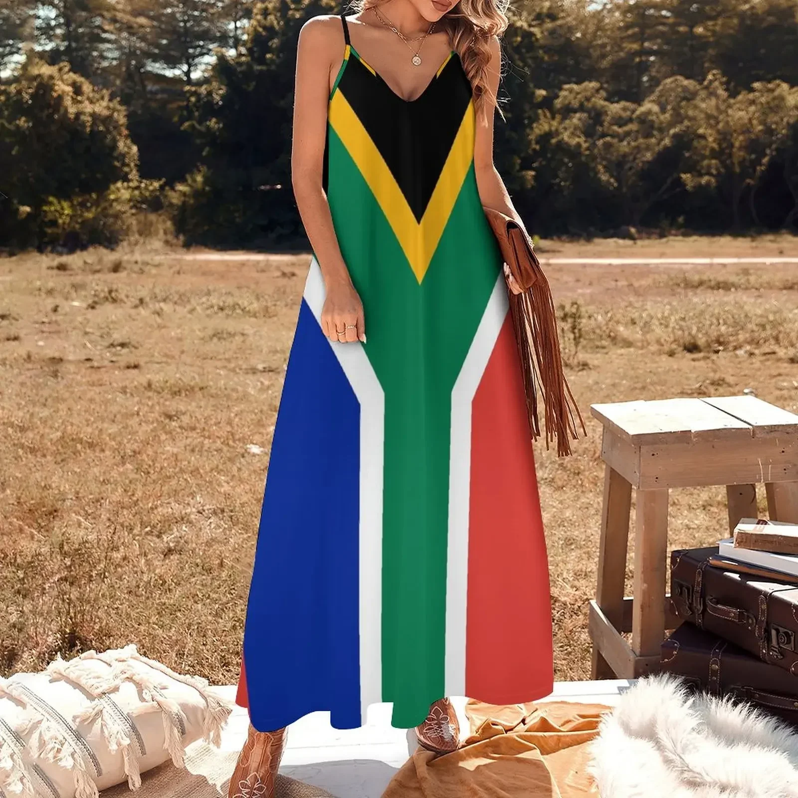 South African Flag Gifts, Masks, Stickers & Products (GF) Sleeveless Dress Women dresses summer women clothes Dress