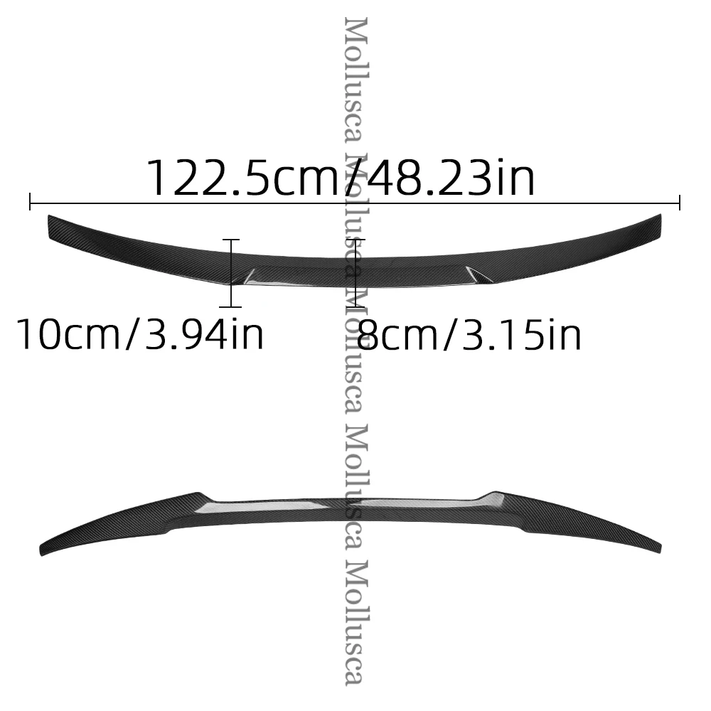 For AUDI A5 S5 RS5 B9 Coupe 2Door M4 Style Carbon fiber Rear Spoiler Trunk wing 2017-2025