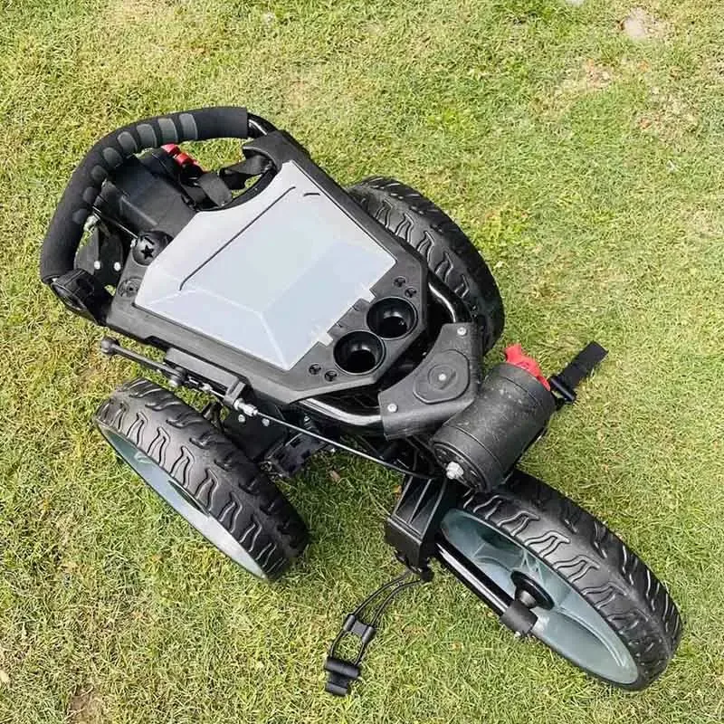 Factory Hot Selling VolfGolf Quick Folding 3 Wheel Golf Push Cart Golf Trolley Foldle Golf Bag Car