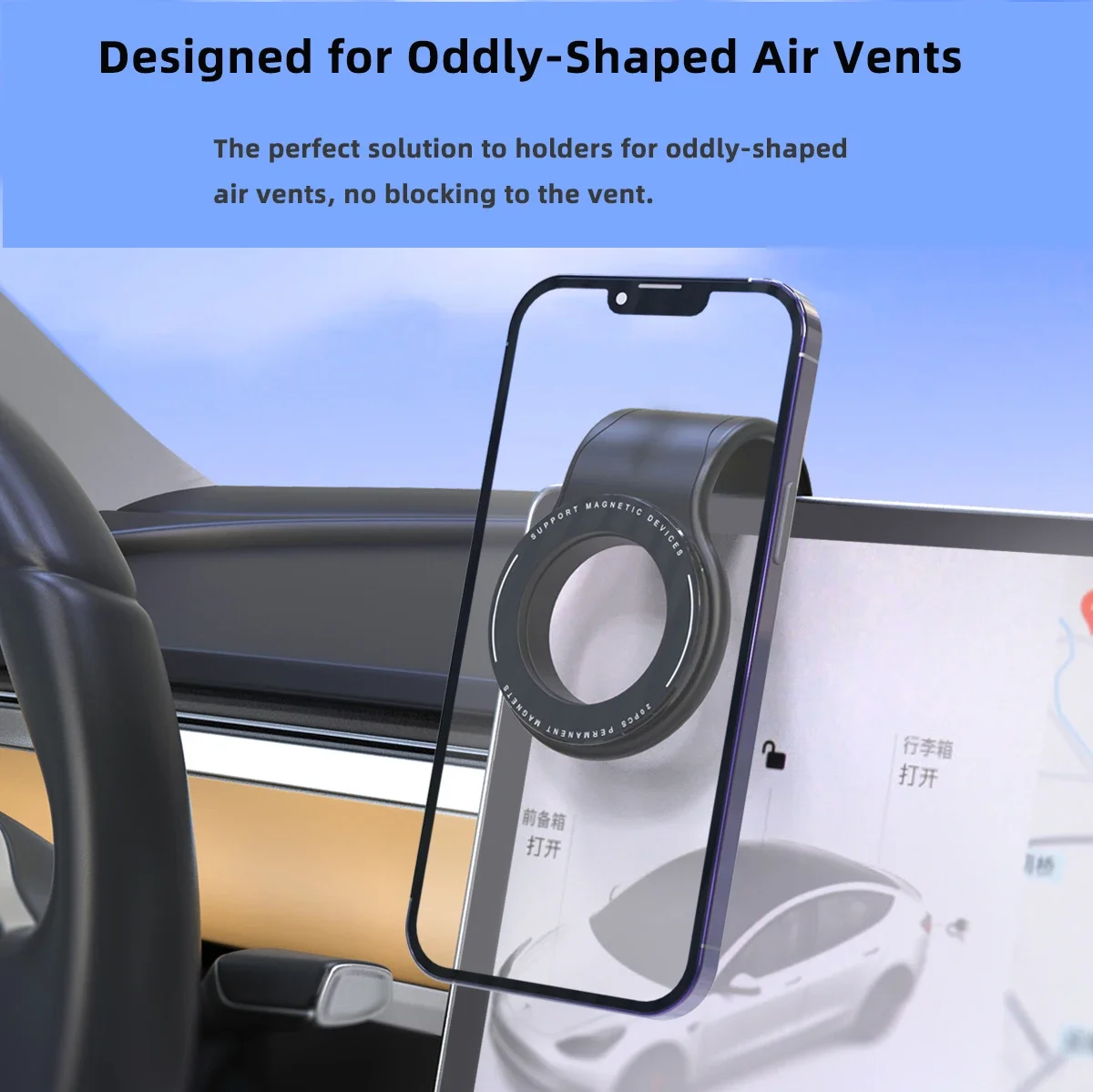 Phone Holder Car Magnetic Mobile Support For The Car Cell Phone Holder For Dashboard Vent Windshield Foldable Cellphone Bracket