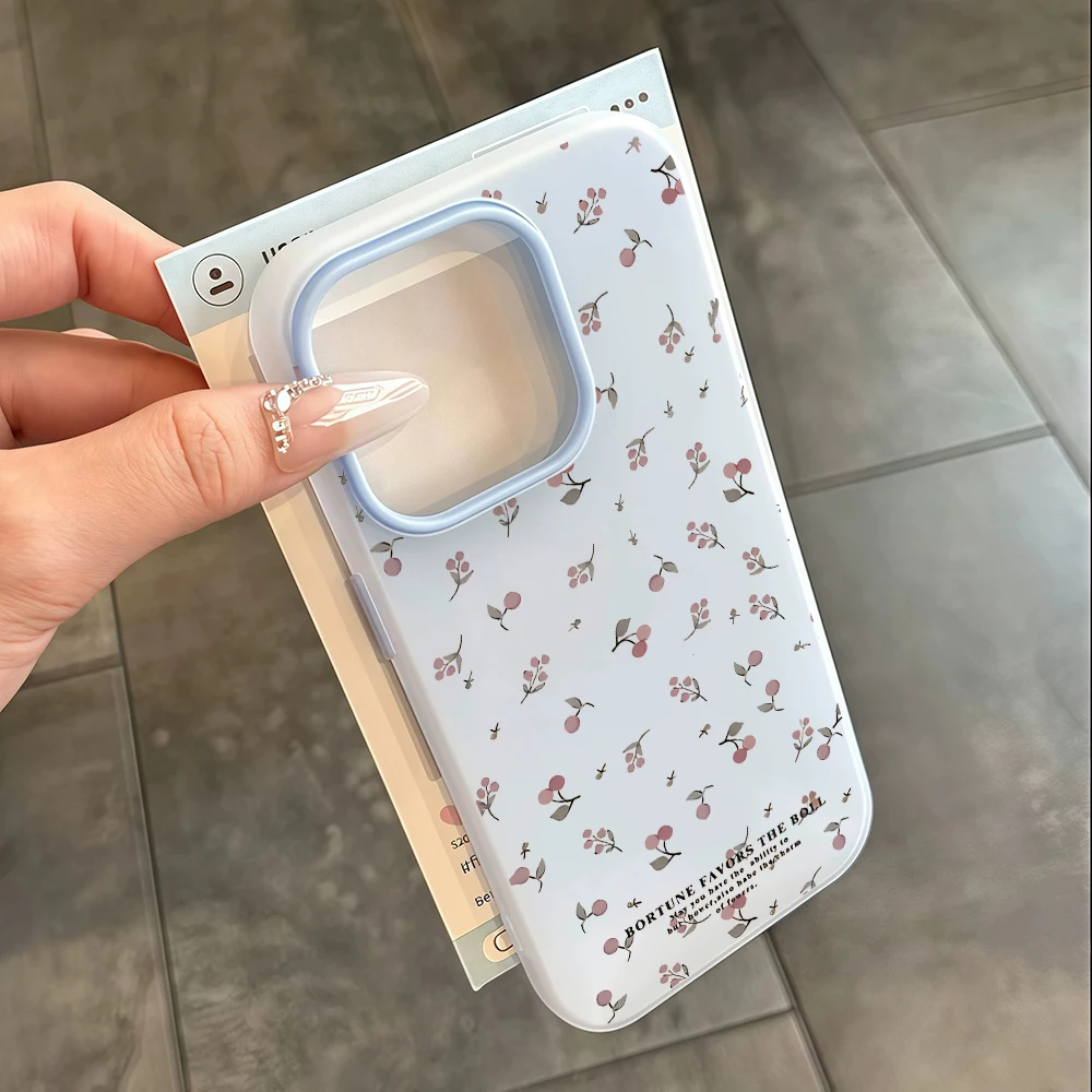 Für iPhone 17 15 16 14 Pro Max Hülle Plus Retro Einfache Blumenmuster-Abdeckung Für iPhone 13 11 12 ProMax XS XR XS 8 Plus Bonbonfarben Hüllen – Detail 6