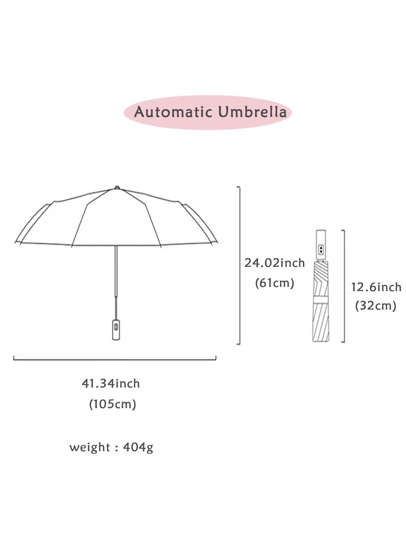 Automatic Umbrella Long Handle Extra Large Double Three Four Female Black Rubber Sun Protection Double Layer Wind Resistant Male