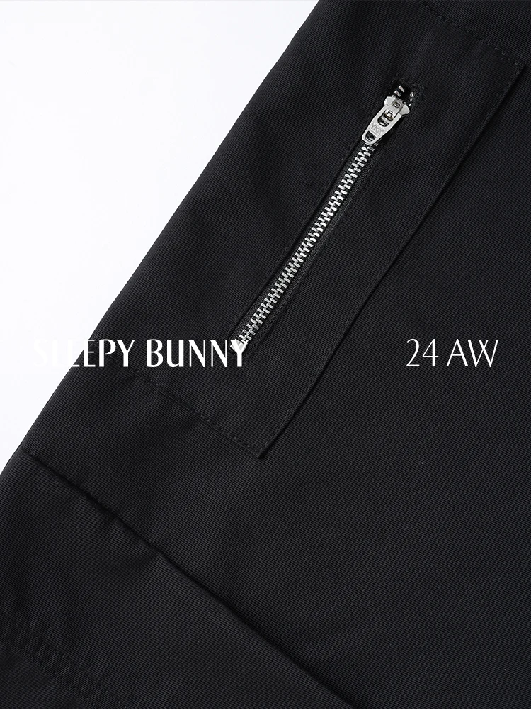 High Street Loose Cargo Pants Wide Leg Quick Dry Trousers Women's Casual Elastic Drawstring Sport Utility Long Pants for Autumn