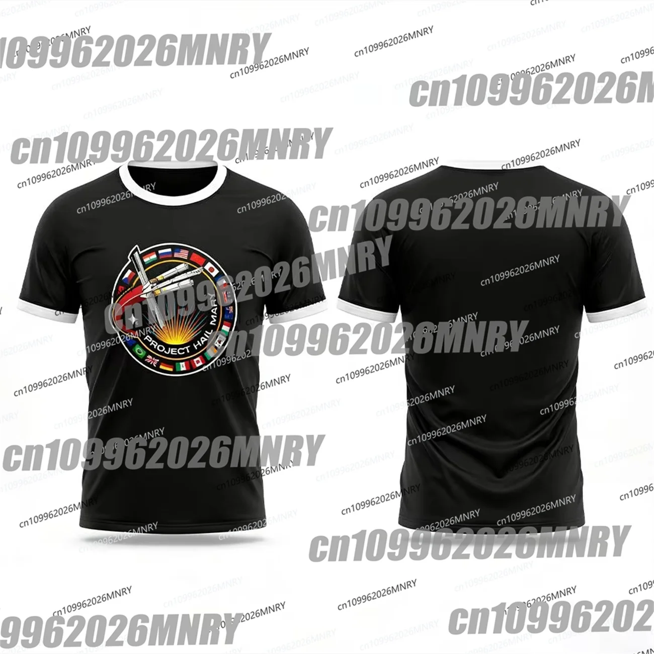 New Project Hail Mary Theme Kid T-shirt Science Fiction Fan Mission Badge Retro Space Tee Men's And Women's Book Lover Gift