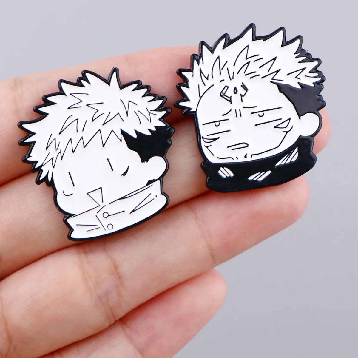 Anime Jujutsu Kaisen Gojo Satoru Itadori Yuji  Ryoumen Sukuna Lapel Pins Cartoon Brooch Badges on Clothes Accessories Fans Gift