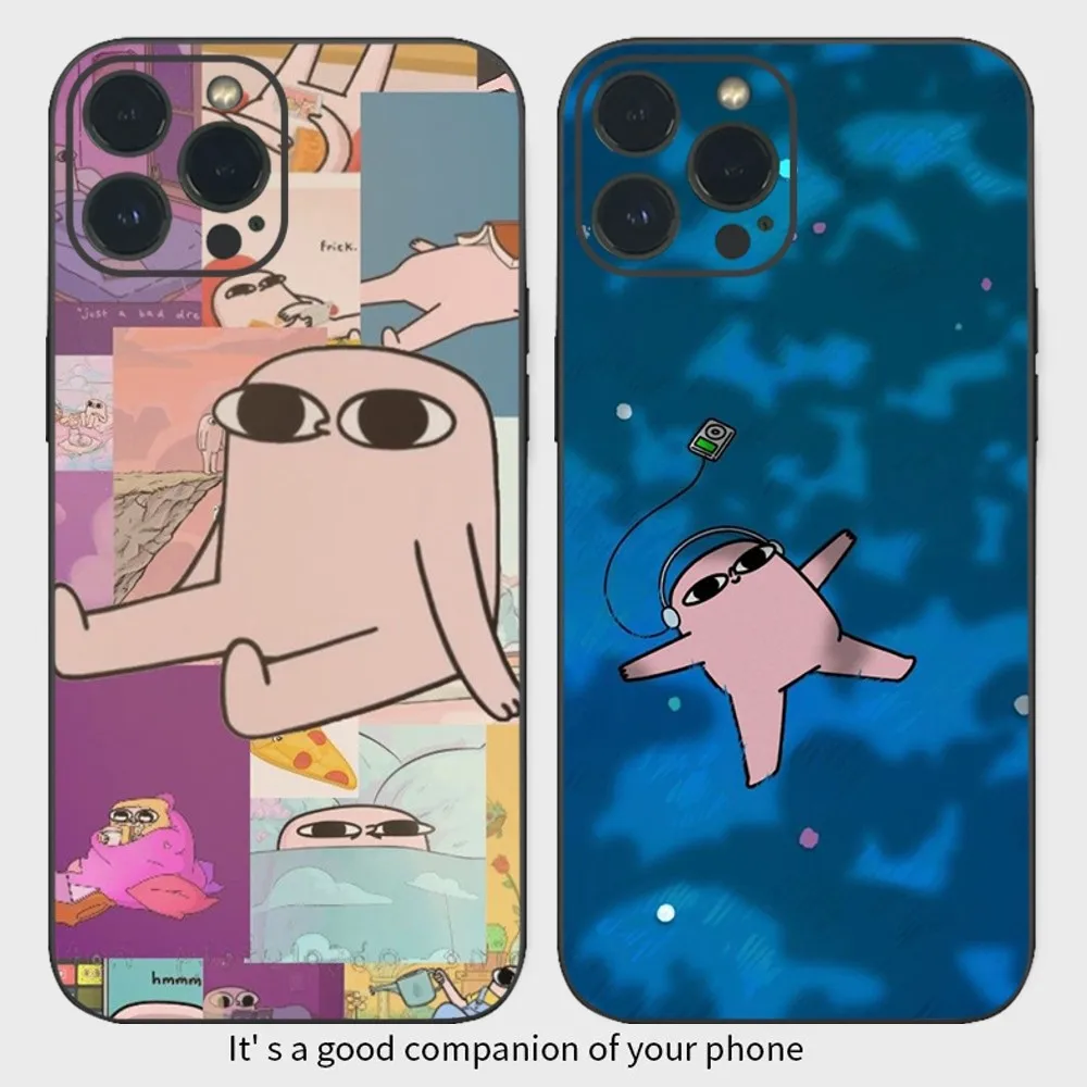 Pink Cartoon Funny big eyes K-Ketnipz Beanbag Phone Case  For iPhone16 15 14 13 12 Mini 11 Pro XS Max X XR SE5 6 7 8 Plus Soft S