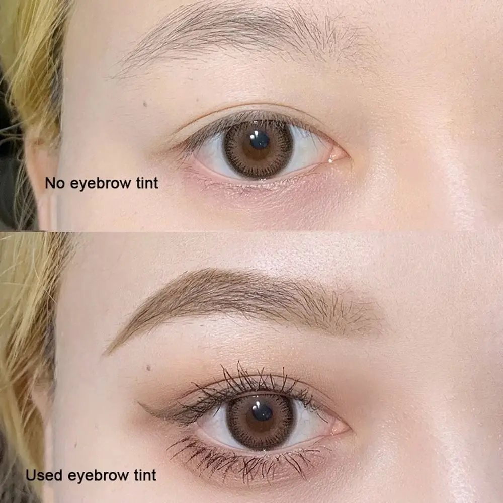 4 Colors Eyebrow Tint Cream Light Color Pigments Eyebrow Mascara Cream Long Lasting with Brush Brow Dye Pencil Makeup Cosmetics
