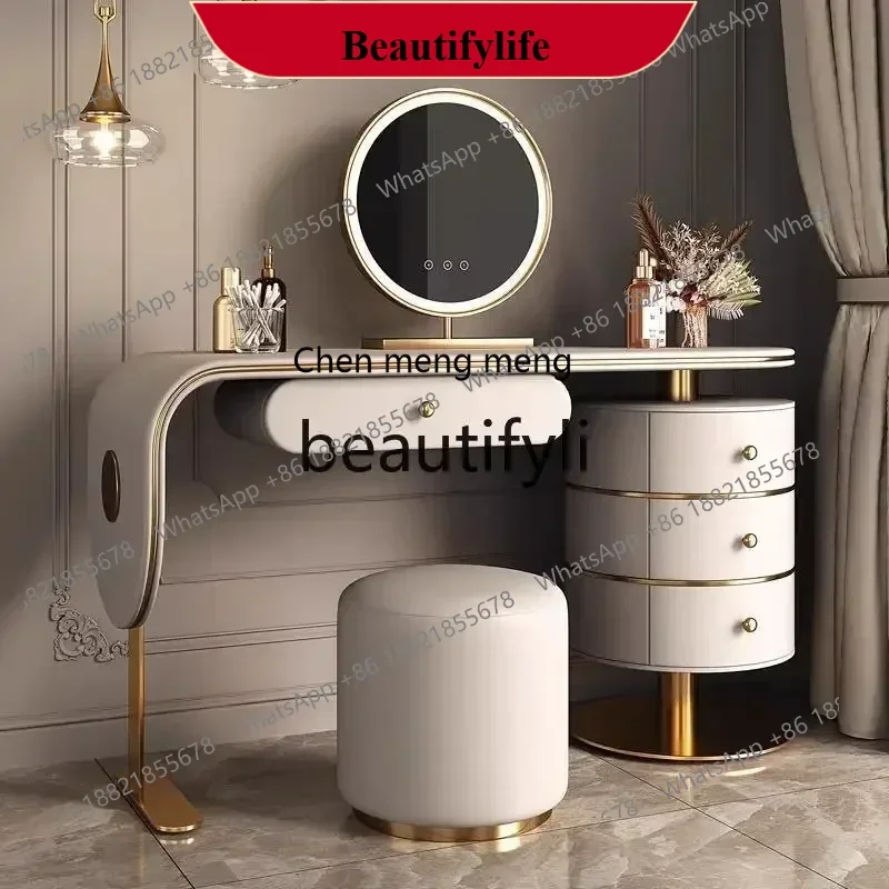 

D178 Light luxury dresser, high-end bedroom, modern simple desk, chest, integrated dressing table, master bedroom