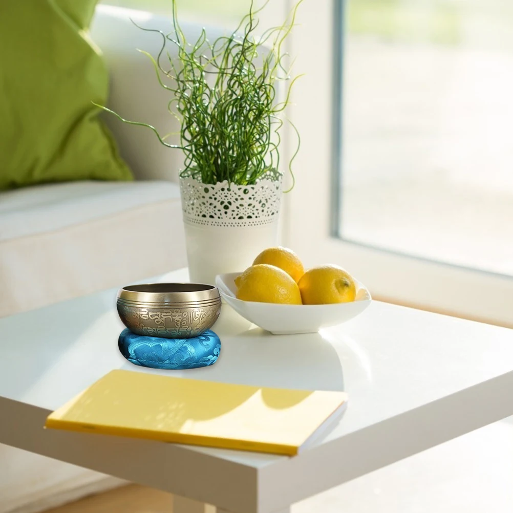 

Buddha Sound Bowl Cushion Nepal Handmade Singing Bowls Bronze Chime Music