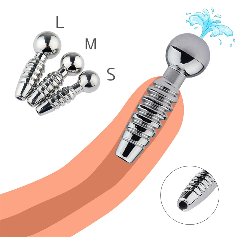 Male Penis Urethral Plug Metal Urethra Catheter Toys Delayed Ejaculation Stimulator Dilator Horse Eye Stick Sound Masturbation