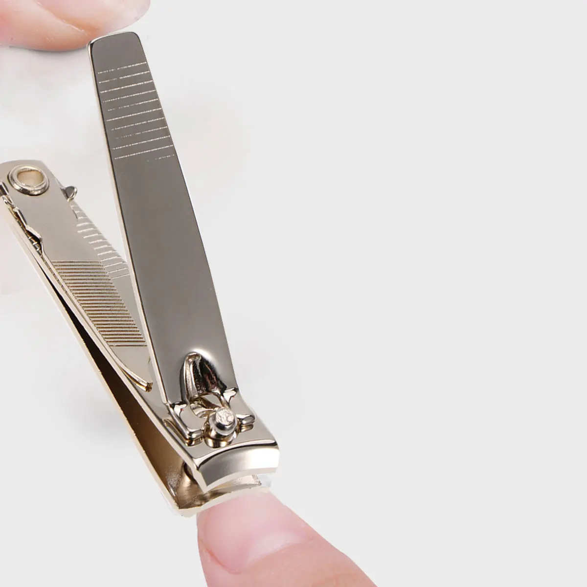 Stainless Steel Clippers Golden Mini Metal Cutter For Manicure Portable Keychain Cuticle Clipper Nail Scissors Tool Manicure Set