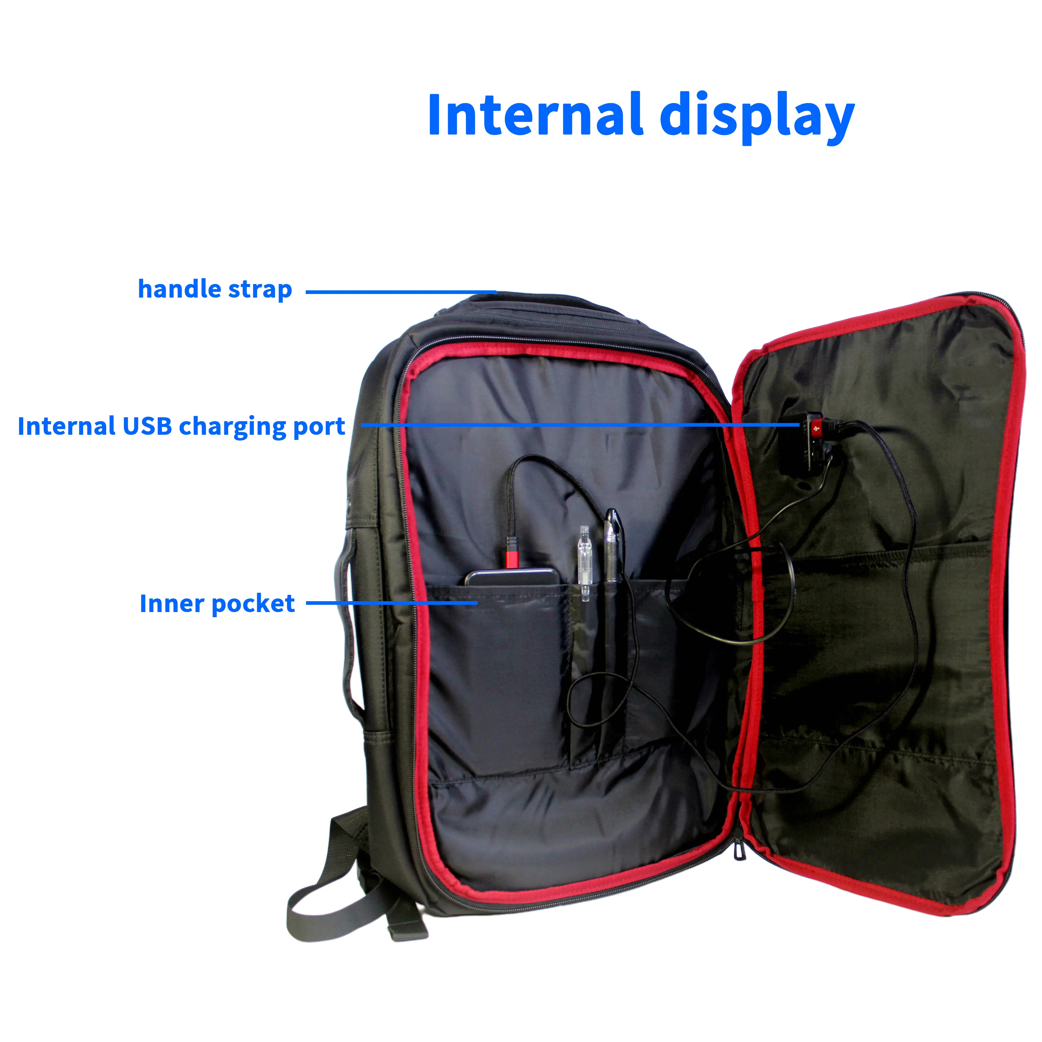 Flexible solar cell backpack 3