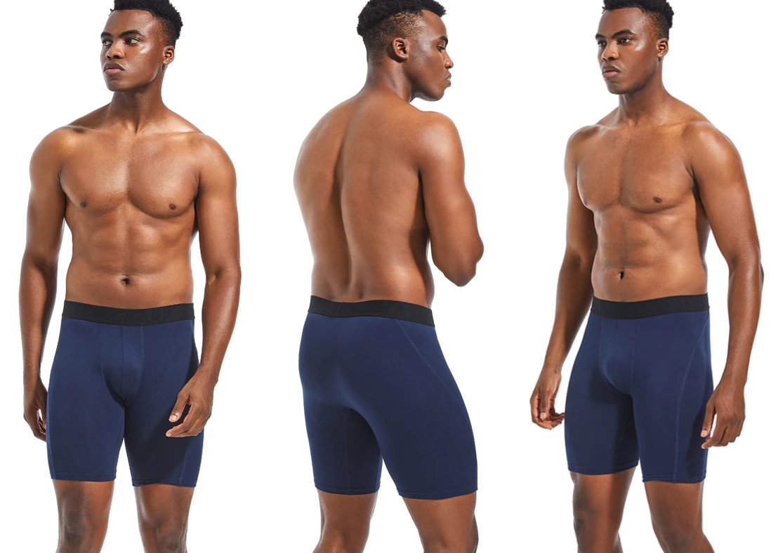 lang Herrenhöschen Sport Leggings Boxershorts Herren Polyesterunterwäsche Herren Boxershorts Schnell trocknende Boxershorts für Herren Unterhosen – Detail 10