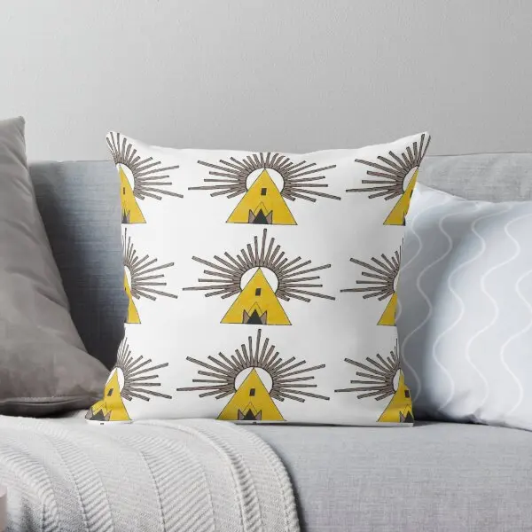 Midsommar Yellow House  Printing Throw Pillow Cover Bedroom Office Cushion Throw Decor Decorative Pillows not include One Side