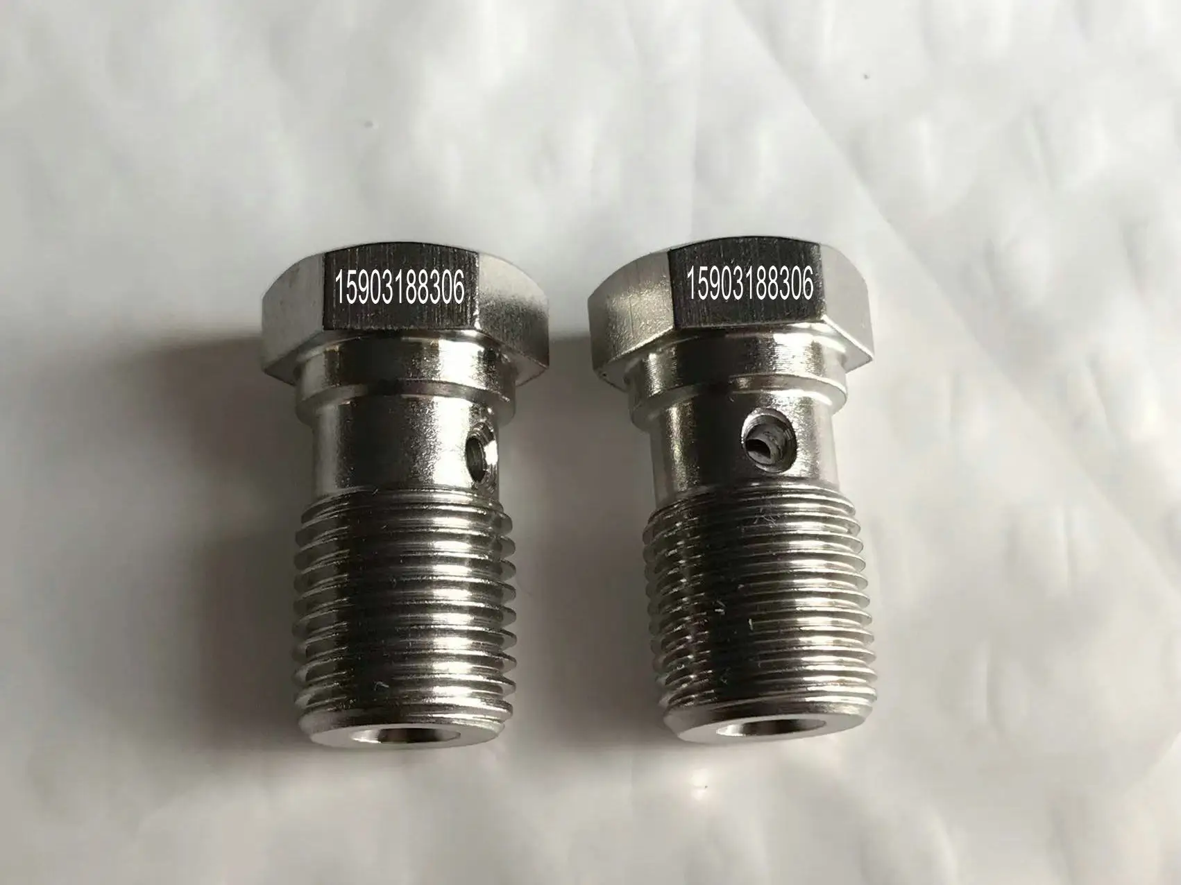 stainless steel 304 banjo single hole bolt Stainless Steel Banjo Bolt Screw