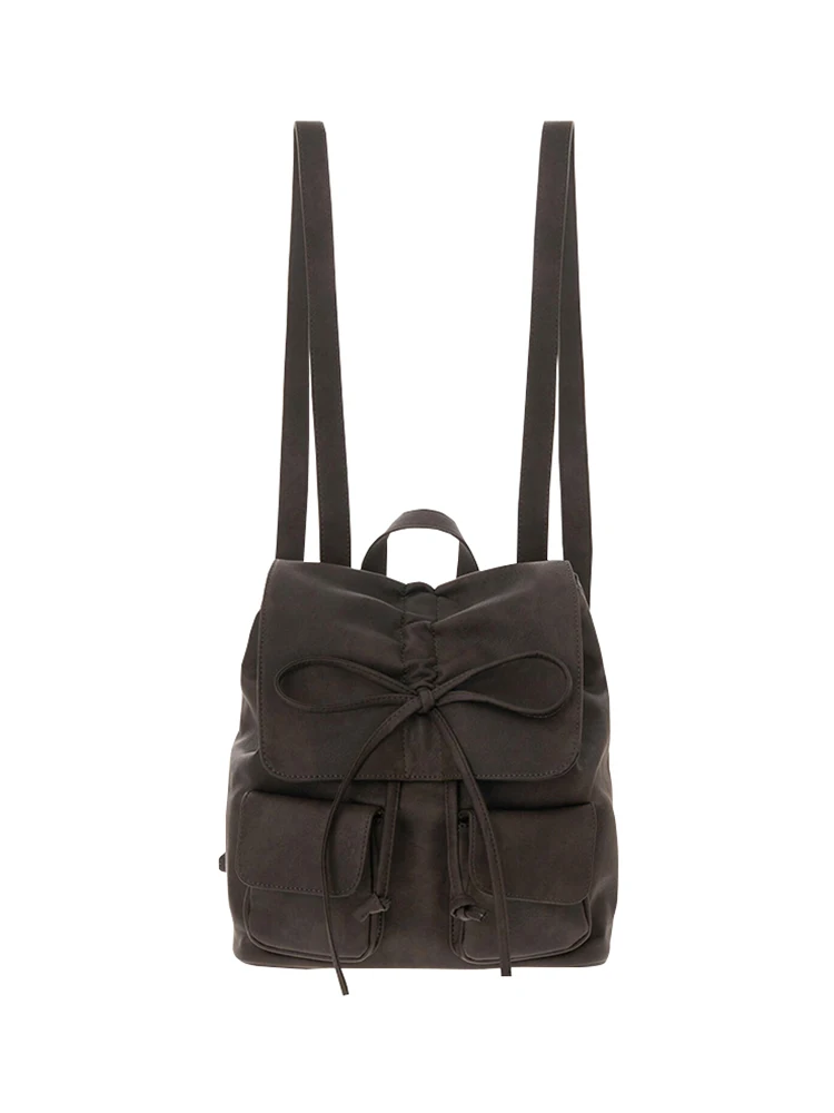 

Новинка 2025 года, плиссированная женская сумка со шнурком в виде узла, универсальная студенческая сумка для книг с двойным четом, повседневная, на каждый день