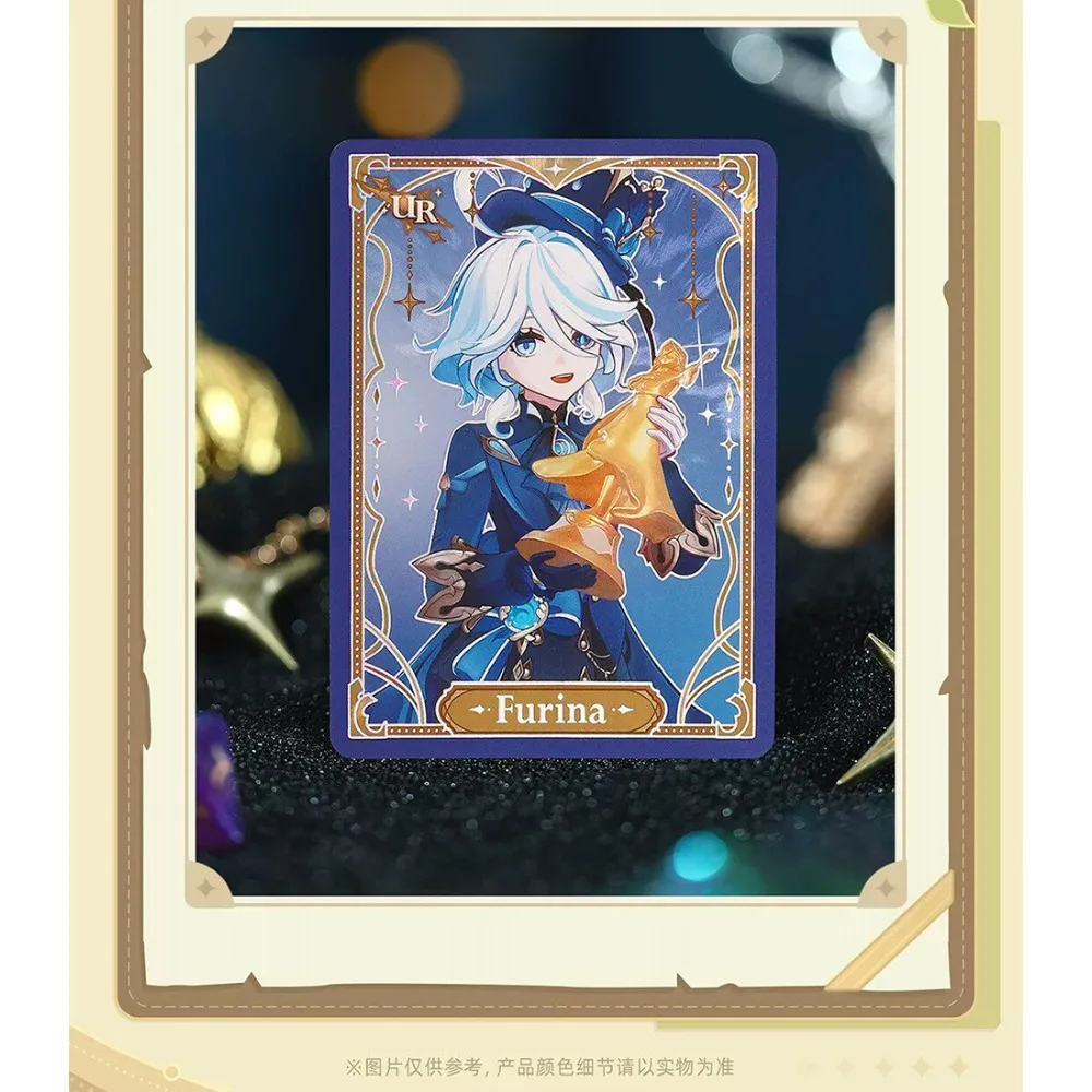 New MiHoYo Original Game Genshin Impact Collection Card Aether Lumine Nahida Q-version Charming Characters Cards Creative Gifts