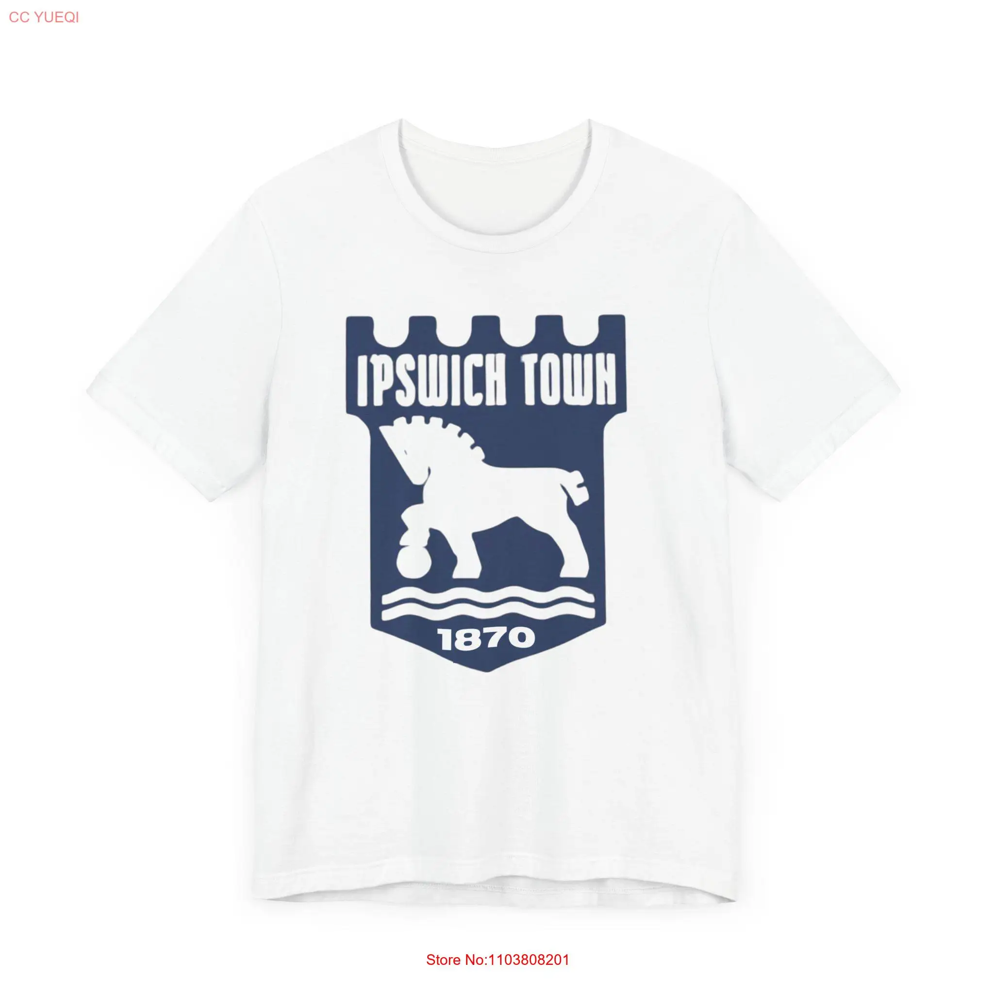 تي شيرت إيبسويتش تاون جيرسي بأكمام طويلة أو قصيرة #1