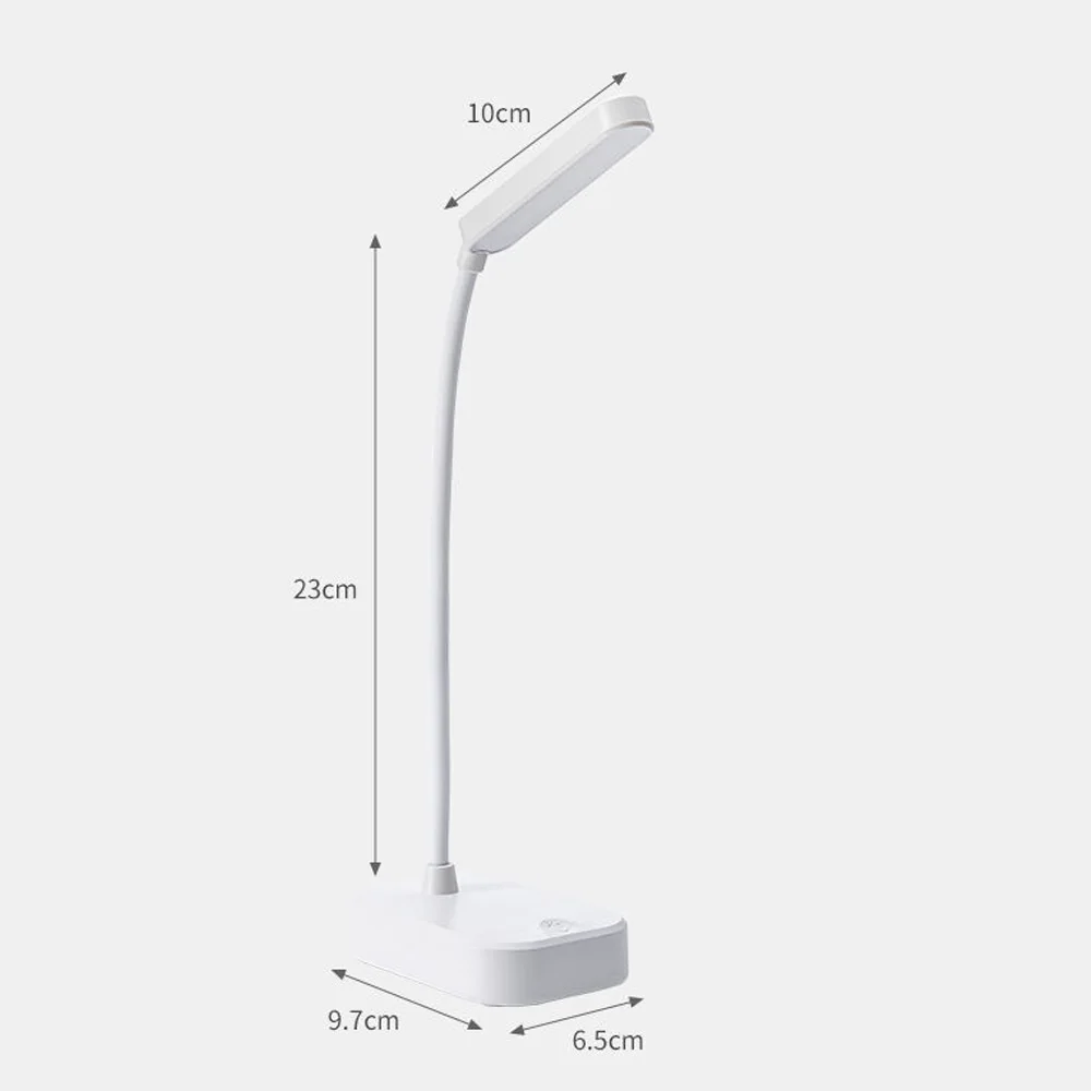 LED Eye Estudo Proteção Folding Desk Lamp, USB Plug-In Quarto Desk Lamp, Dormitory Bedside Estudante