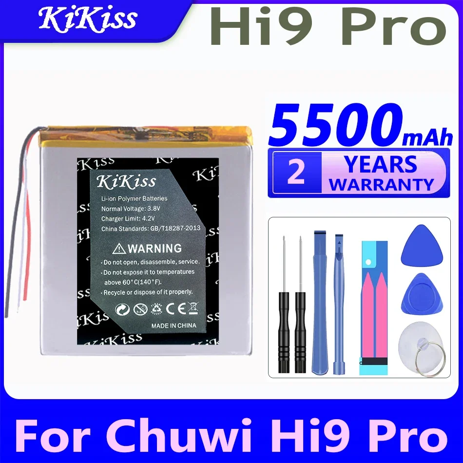 

Мощный аккумулятор KiKiss 5500 мАч для планшетного ПК Chuwi Hi9 Pro/Hi9Pro, 3-проводной аккумулятор