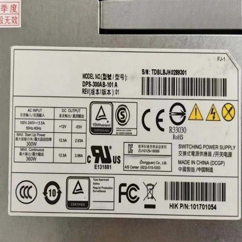 Brand New Original DPS-300AB-101A DPS 300AB 101A Power Supply Fast Delivery